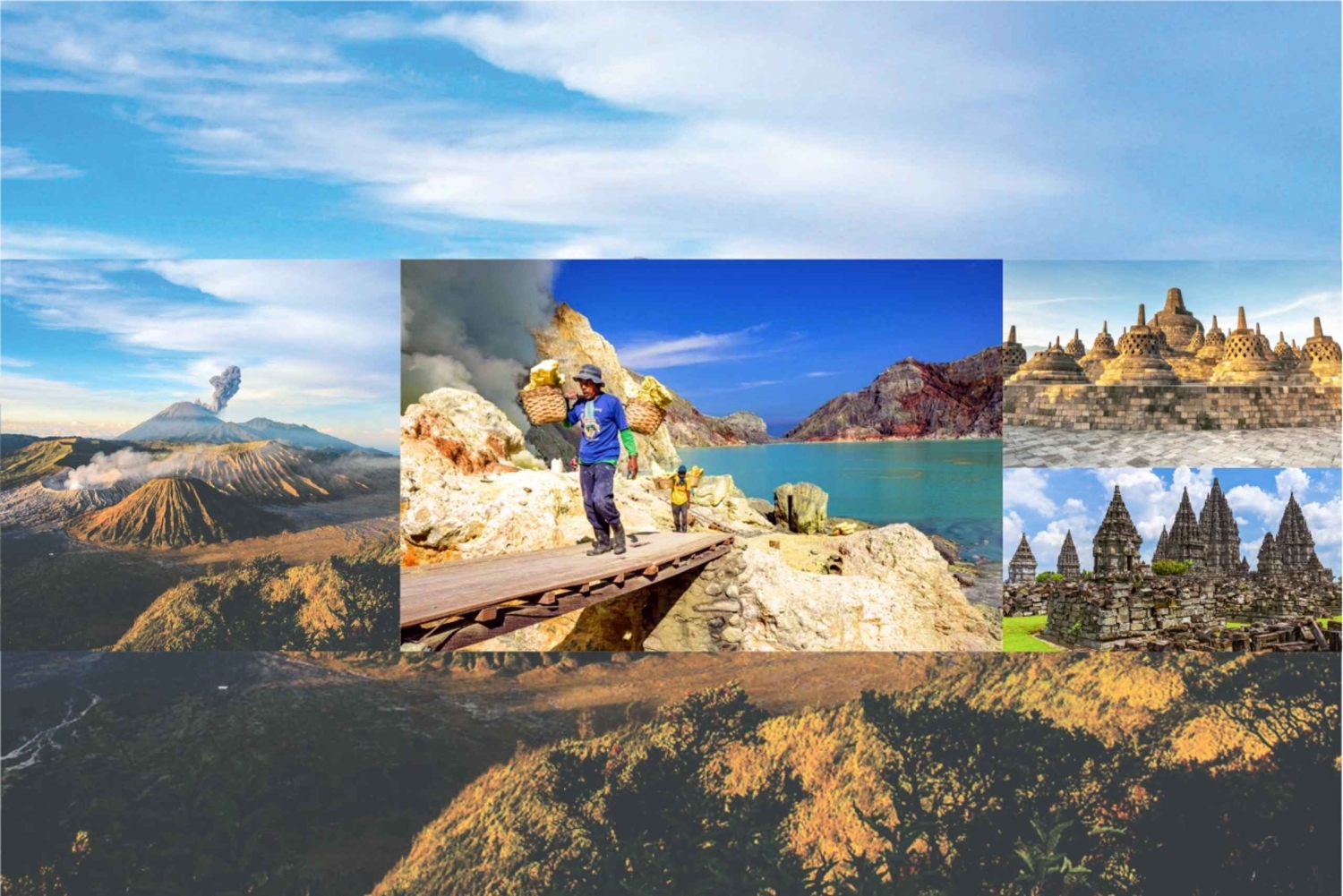 From Bali: Bromo, Ijen, Borobudur, and Yogyakarta 4-Day Tour