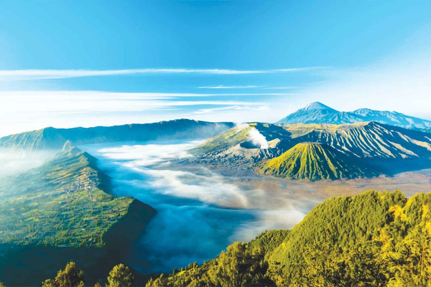Van Bali: Bromo, Ijen en Tumpak Sewu-waterval 3-daagse tour
