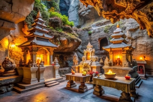 Från Bali: Nusa Penida Manta Point Snorkling och heliga grottor