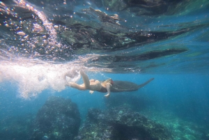 Fra Ceningan: Snorkling med mantarokker og landtur