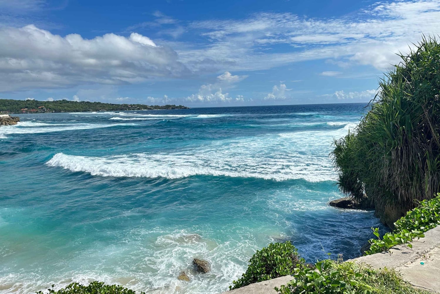 Från Penida: Lembongan-tur med kajakpaddling och lunchbuffé