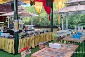 Från Penida: Lembongan-tur med kajakpaddling och lunchbuffé