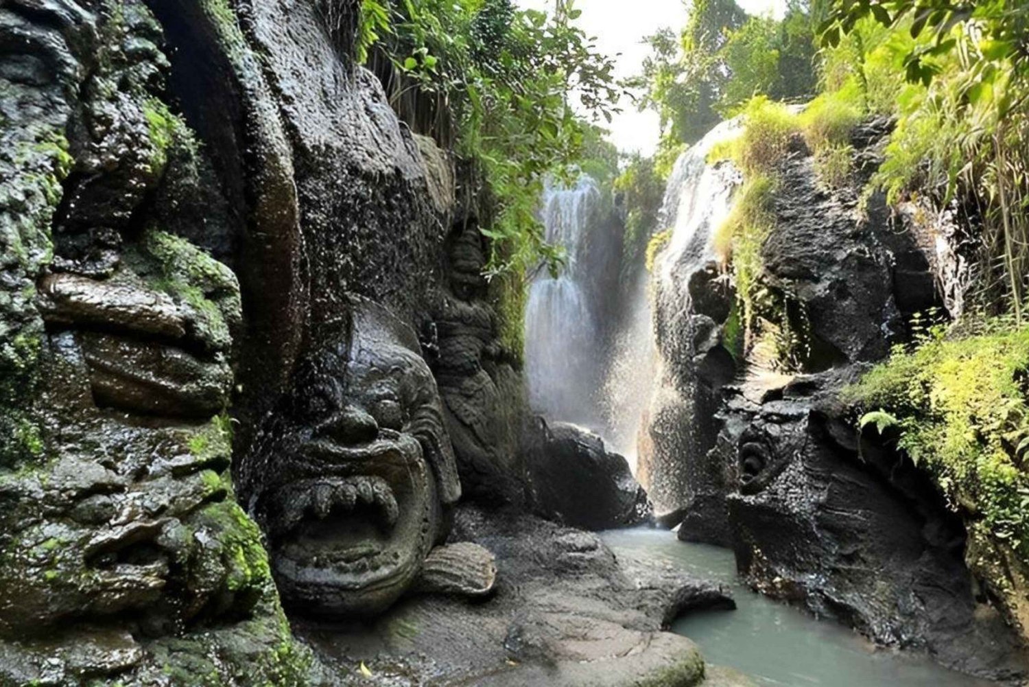Holy Purification Ceremony at Taman Beji Griya Waterfall