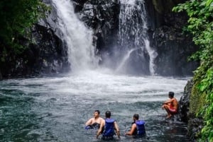 Jumping Sliding at Aling- Aling Waterfall and Handara Gate
