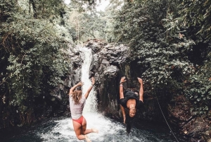 Jumping Sliding at Aling- Aling Waterfall and Handara Gate