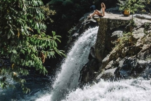 Jumping Sliding at Aling- Aling Waterfall and Handara Gate