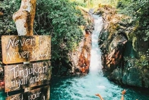 Jumping Sliding at Aling- Aling Waterfall and Handara Gate