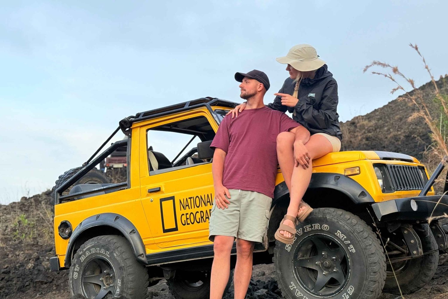 Kintamani: caminhada de jipe ao nascer do sol com fontes termais naturais