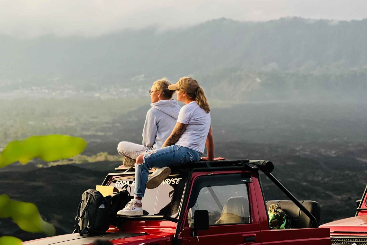 Kintamani: caminhada de jipe ao nascer do sol com fontes termais naturais