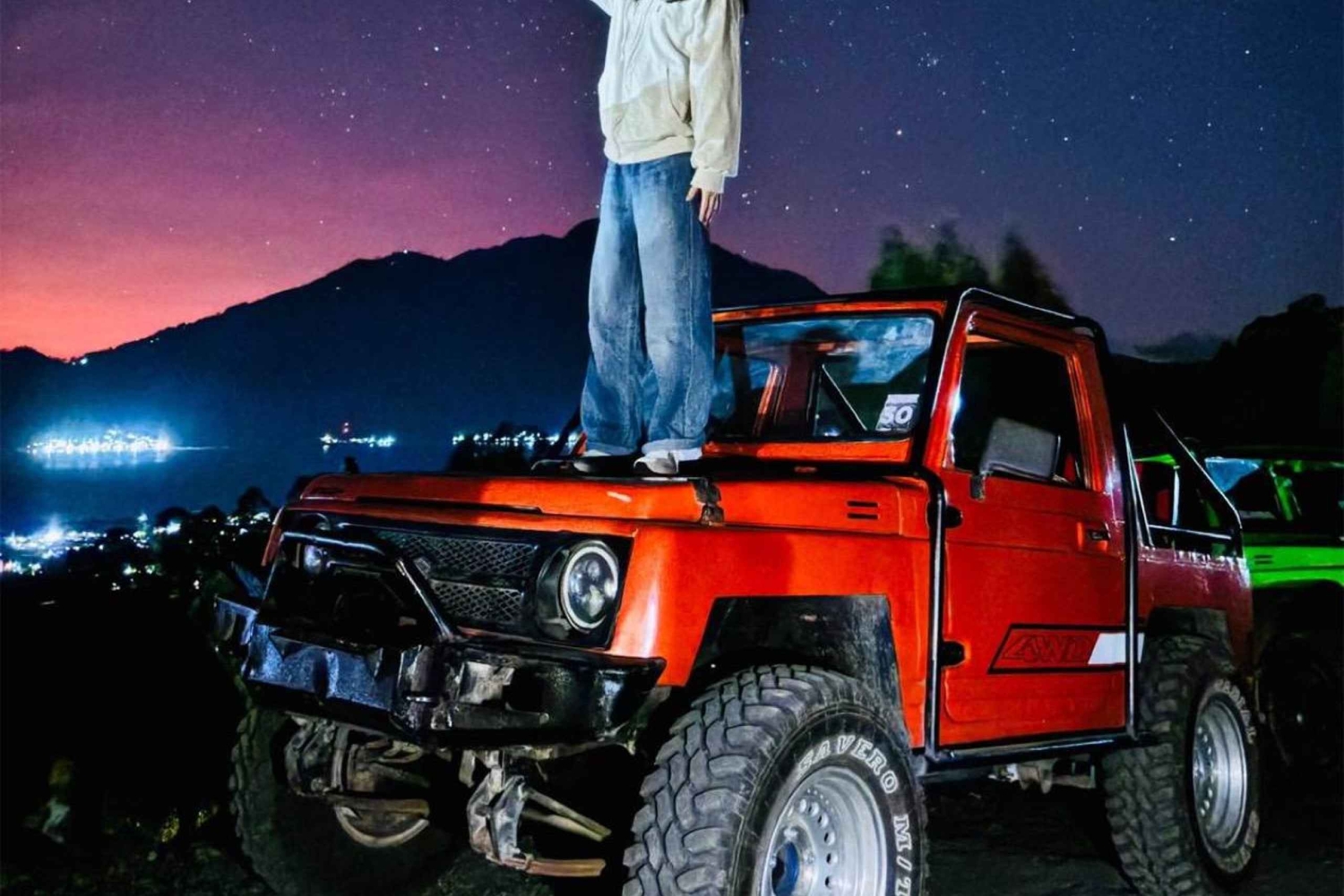 Kintamani: Jeep Tour & River Tubing with coffee plantation