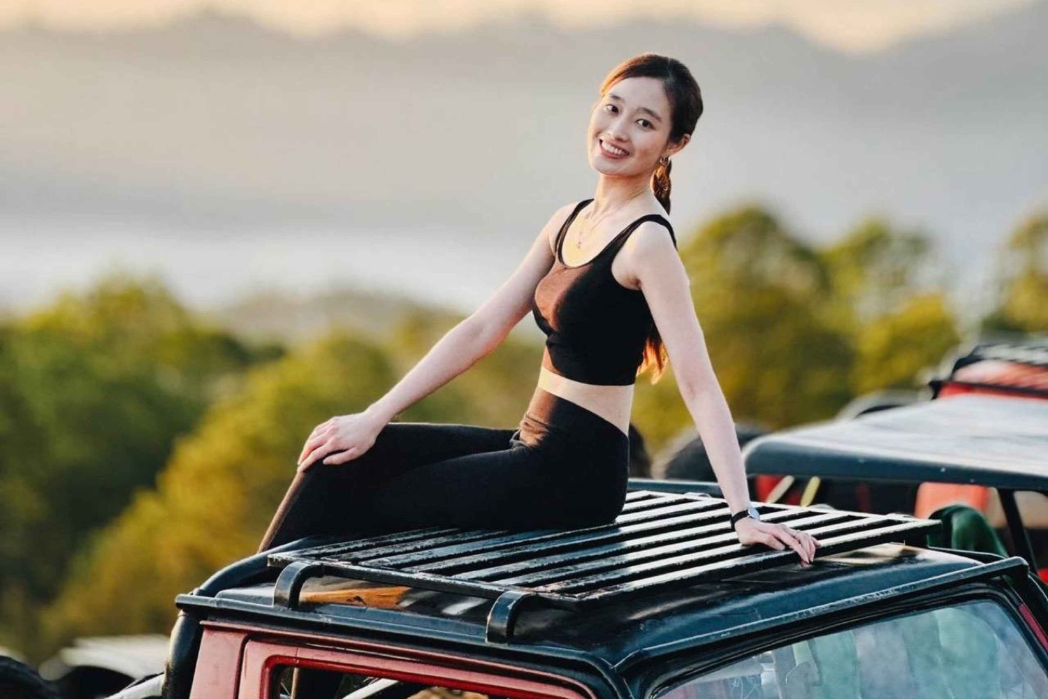 Kintamani: Jeep Tour & River Tubing with coffee plantation