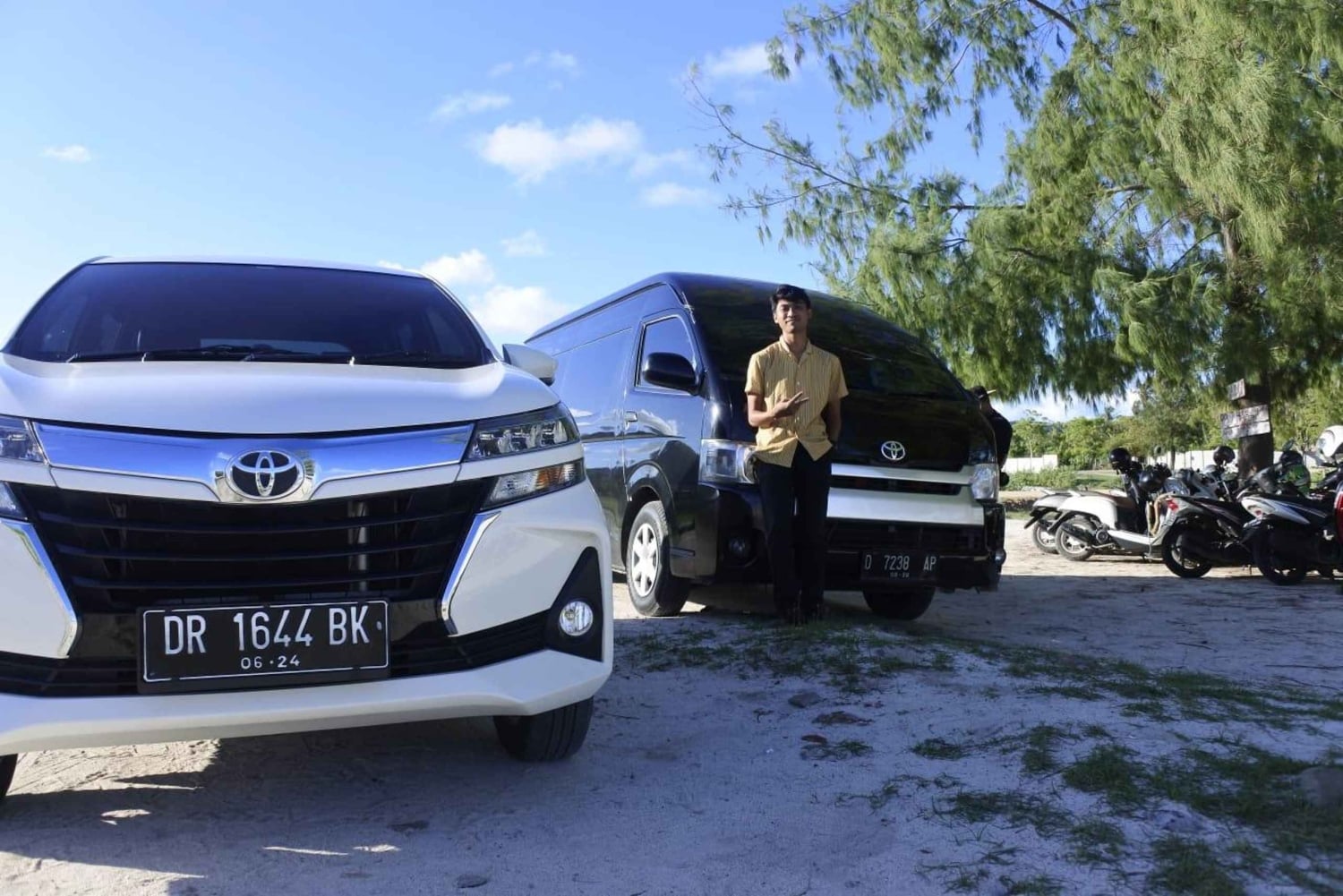 Carro particular em Lombok com motorista