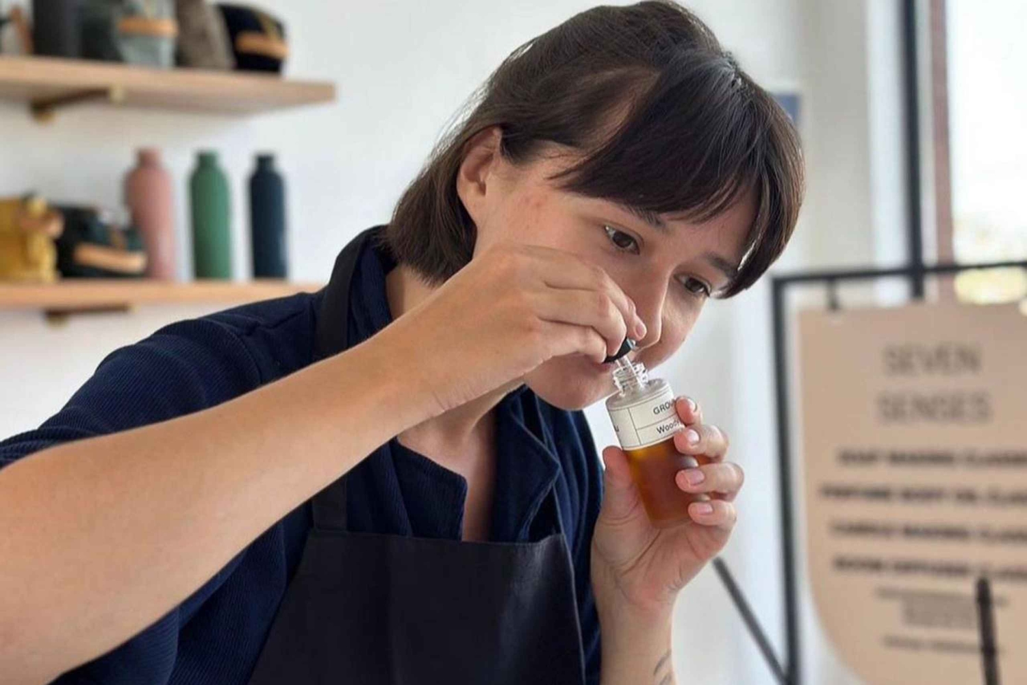 aula de fabrico de óleos corporais