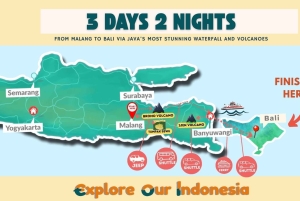 Malang: 3D2N Tumpak Sewu Bromo Ijen Bali de uma só vez!