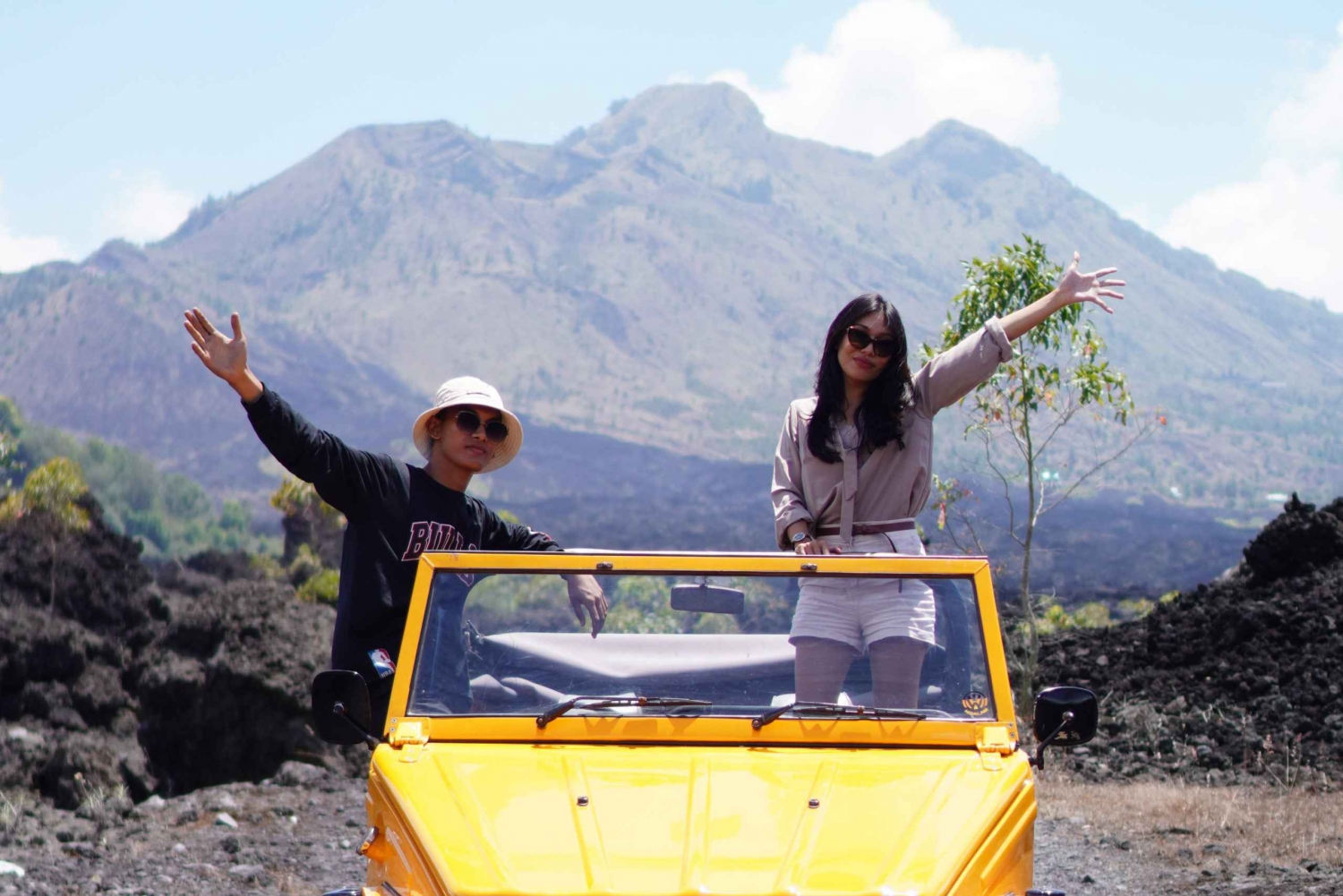 Mount Batur: Adventurous Black Lava Tour With VW Thing