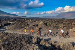 Mount Batur: Black Lava Cycling Tour w/ Natural Hot Spring