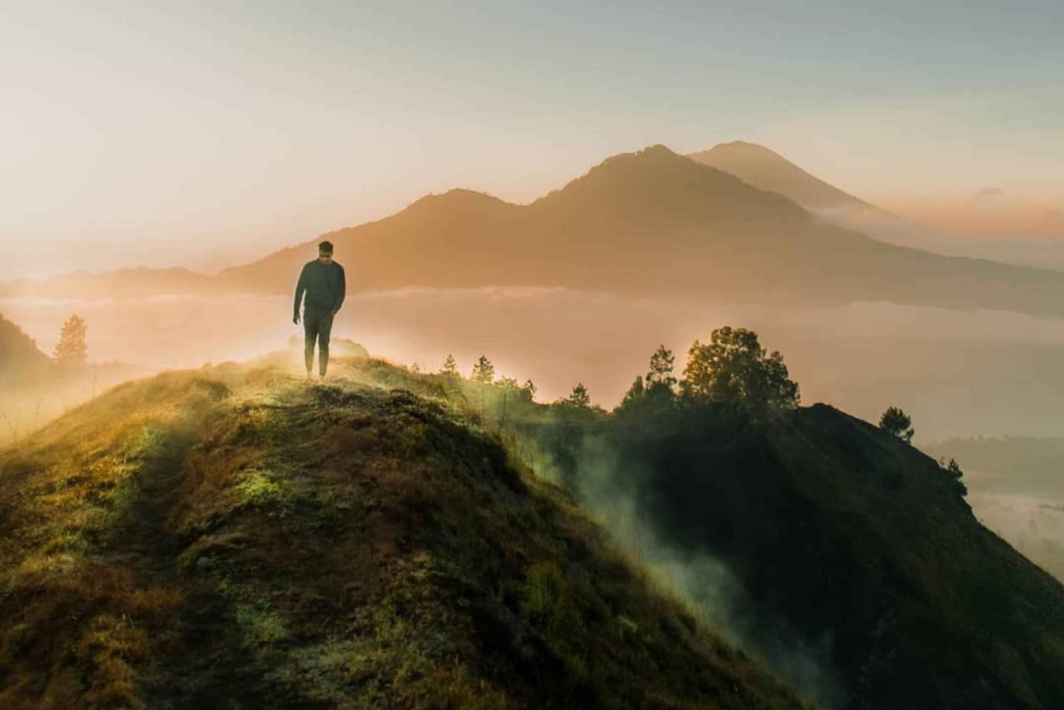 Batur-bjergets solopgang, morgenmad og vandfald - privat tur