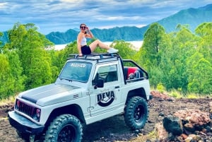 Soloppgang og tur med jeep til Mount Batur og naturlige varme kilder