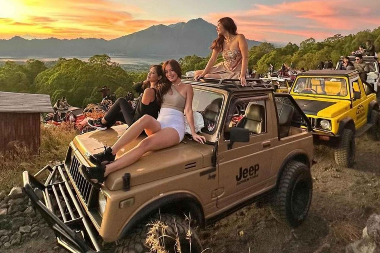 Bali : Lever de soleil en jeep sur le Mont Batur et plantation de café