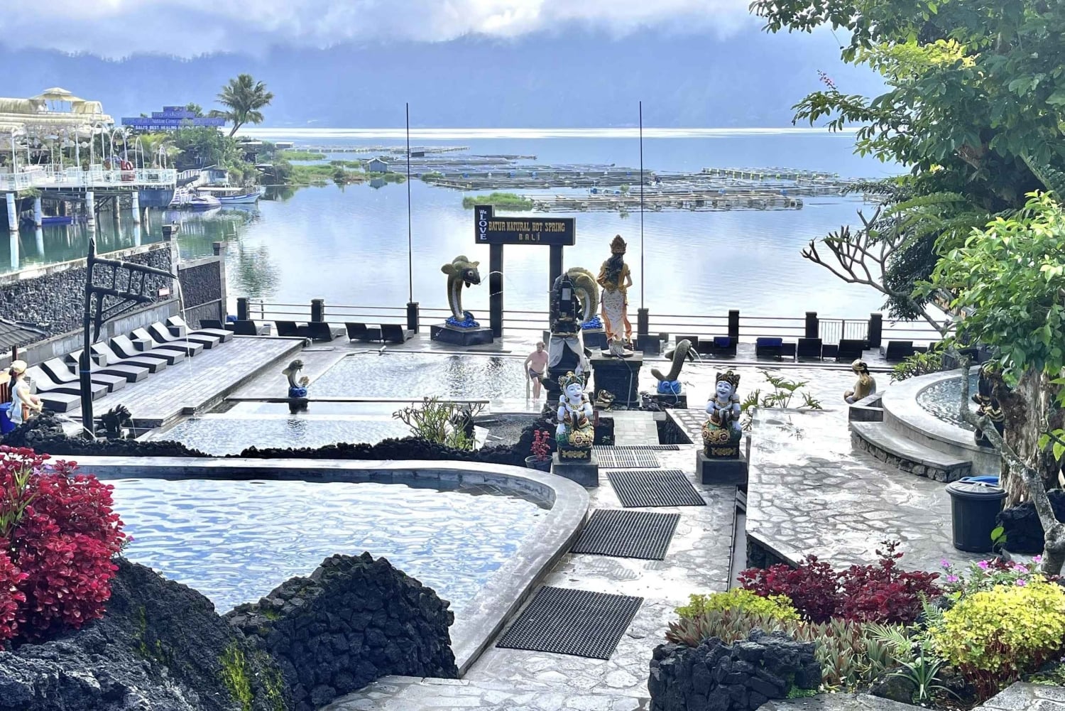 Randonnée au lever du soleil sur le mont Batur et source chaude, tout compris