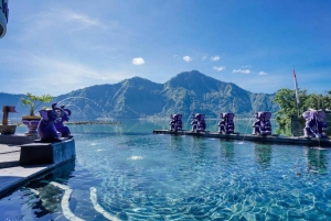 Mount Volcano Bali Jeep Sunrise, sort lava og varm kilde