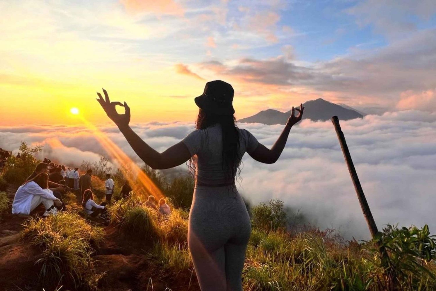 Mt. Batur sunrise hike & natural hot spring with local guide