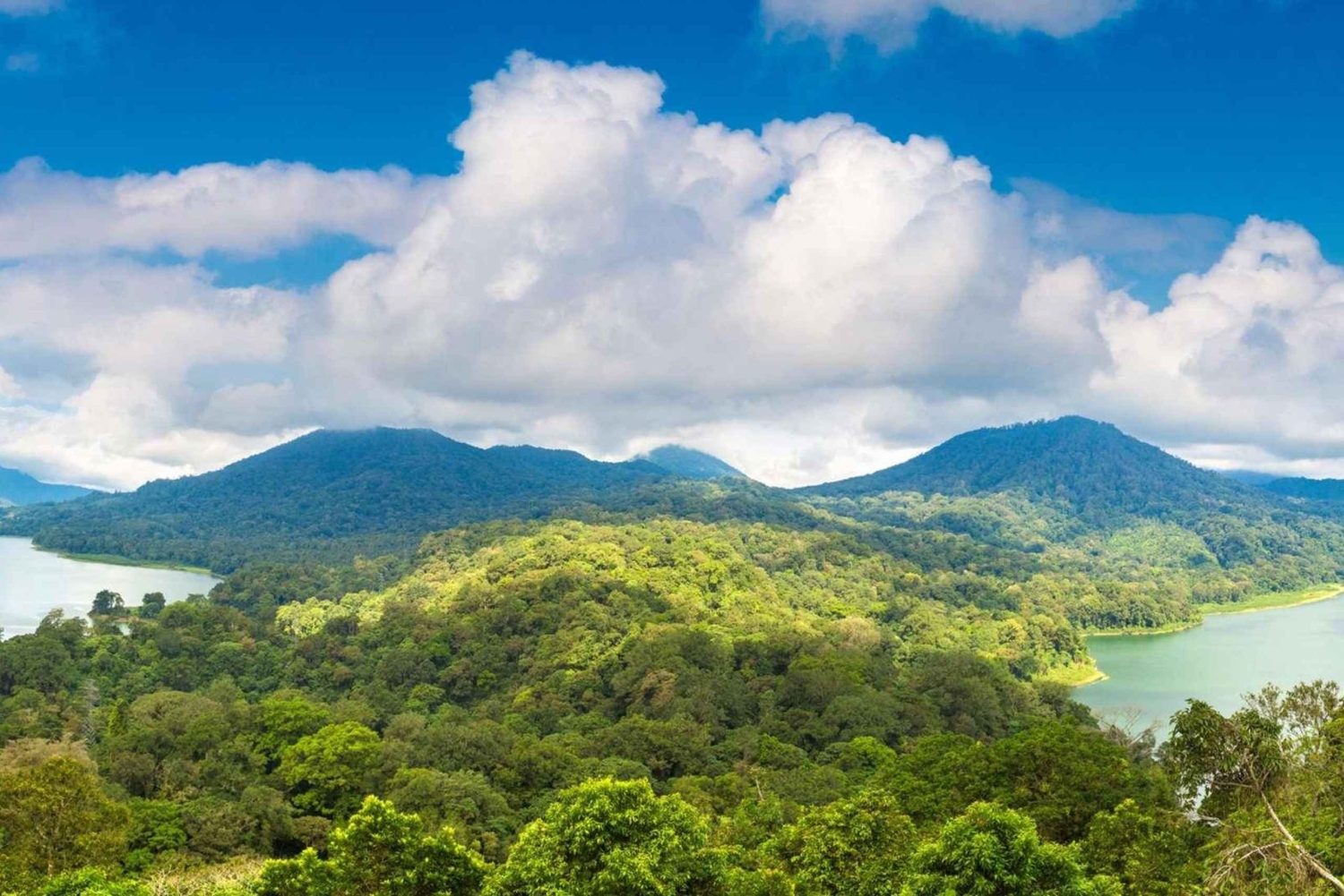 Munduk : Randonnée dans la jungle des lacs jumeaux avec canoë et chute d'eau