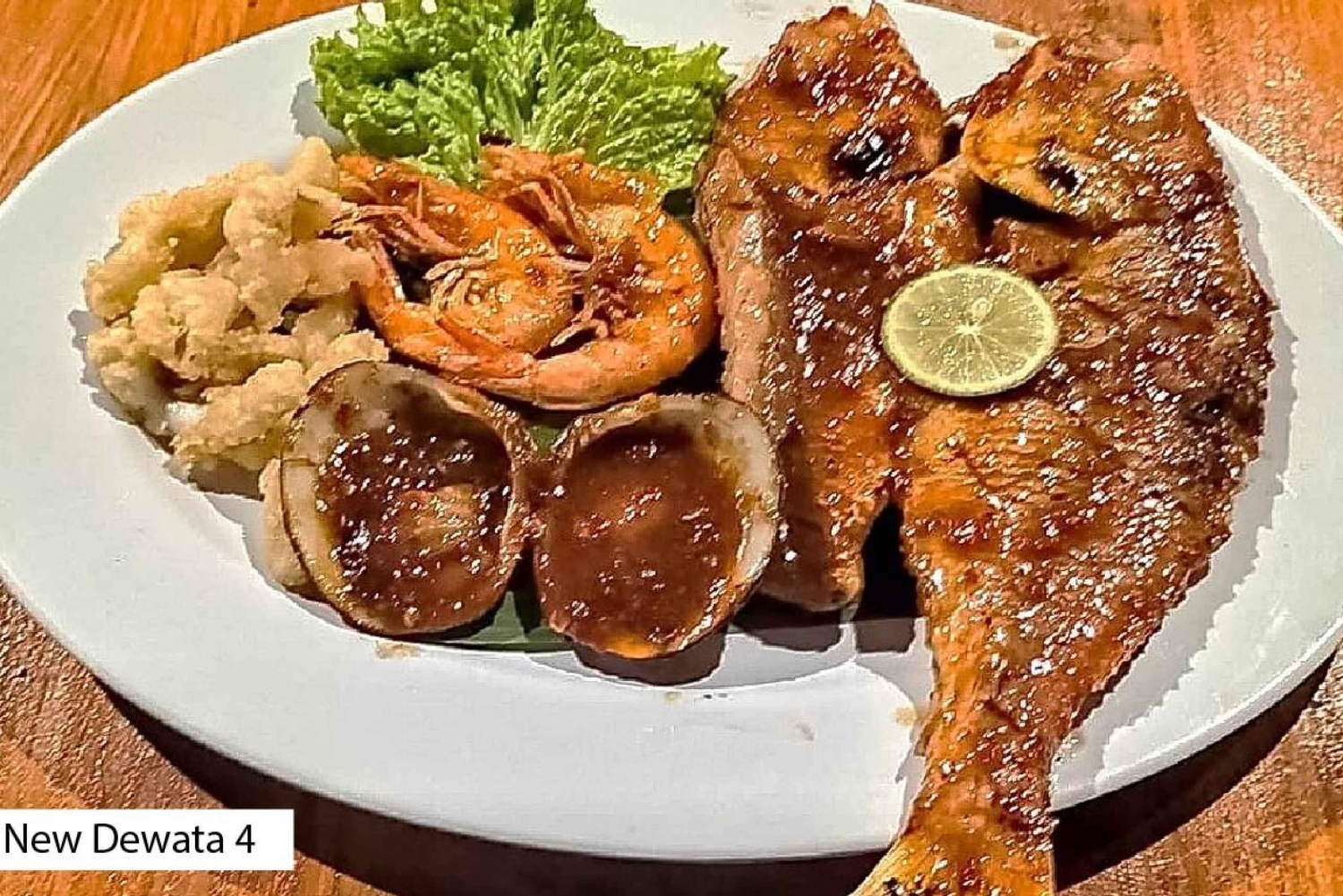Jimbaran Seafood Meal in Bali New Dewata Cafe