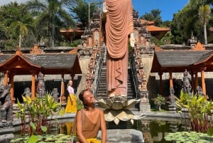 Det nordlige Bali: Buddhistisk tempel, Banyumala, varm kilde, UlunDanu
