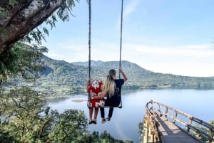 Bali: Bratan-järvi, Handaran portti, vesiputous & keinu