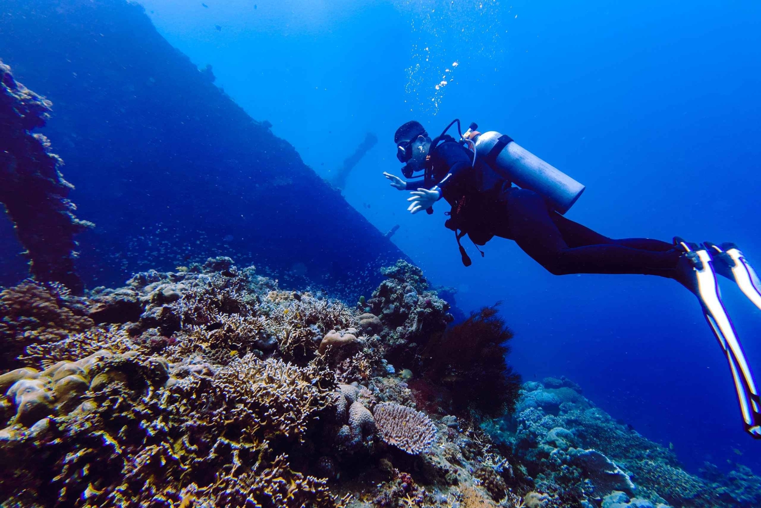 Kurs Open Water Diver przy wraku statku Liberty i przygoda z kajakiem na Bali
