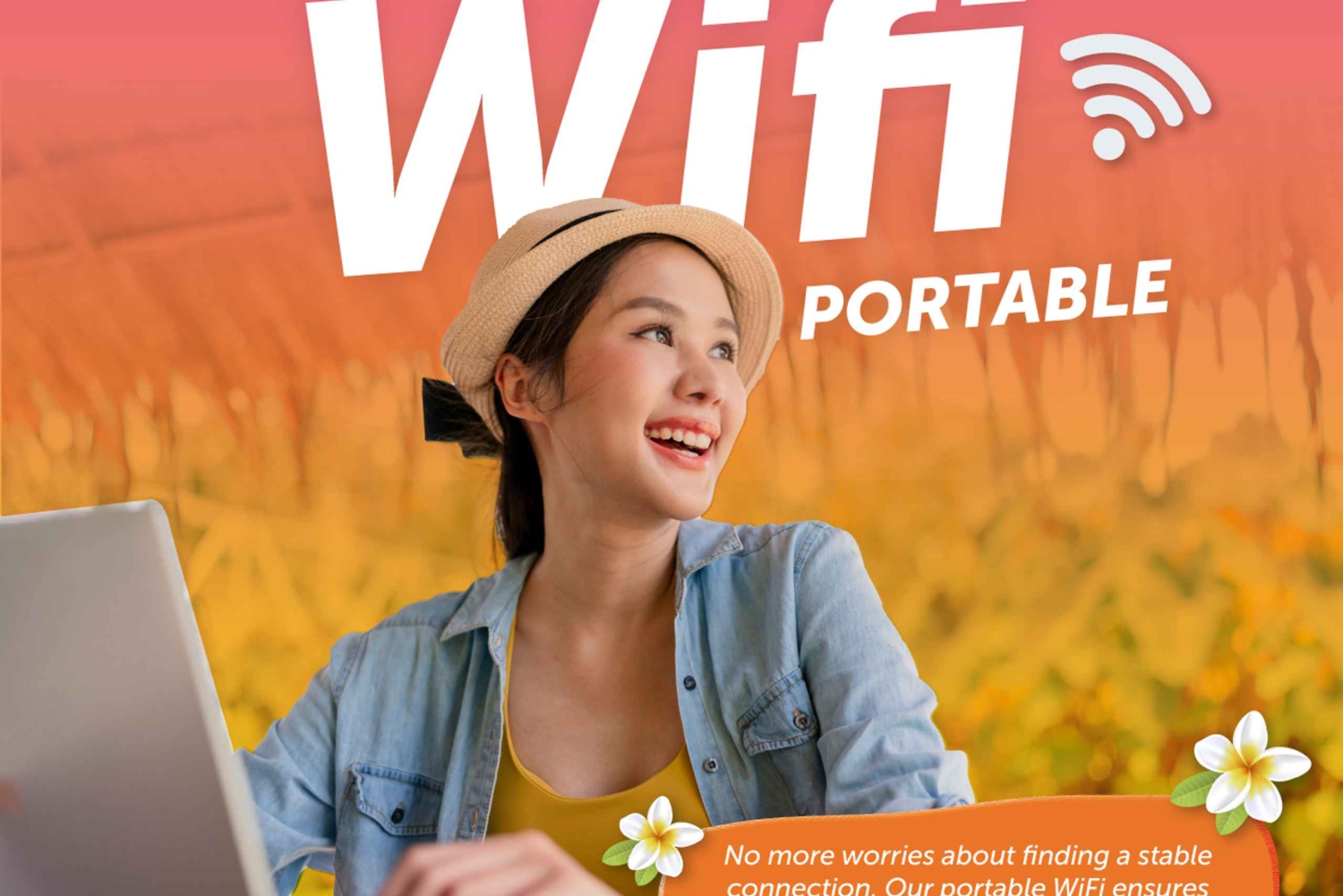 Kannettava Wifi 4G Balille (DPS Airport Pick Up)