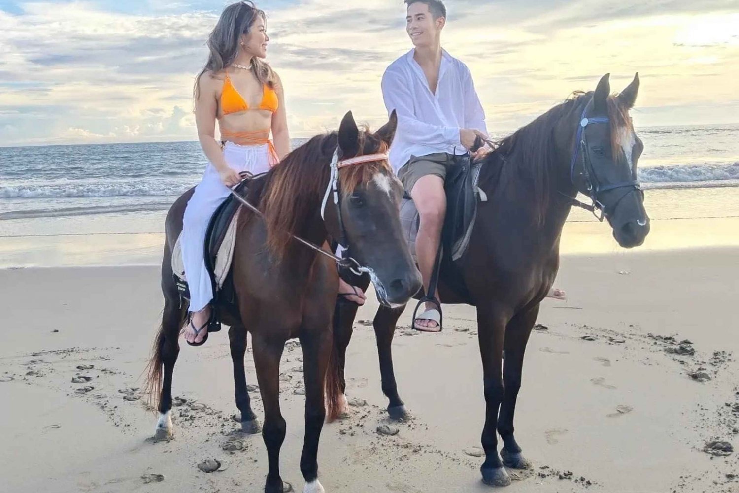 Ridning på Seminyak-stranden