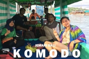 Tour condiviso di un giorno intero a Komodo per viaggiatori con zaino in spalla con barca lenta