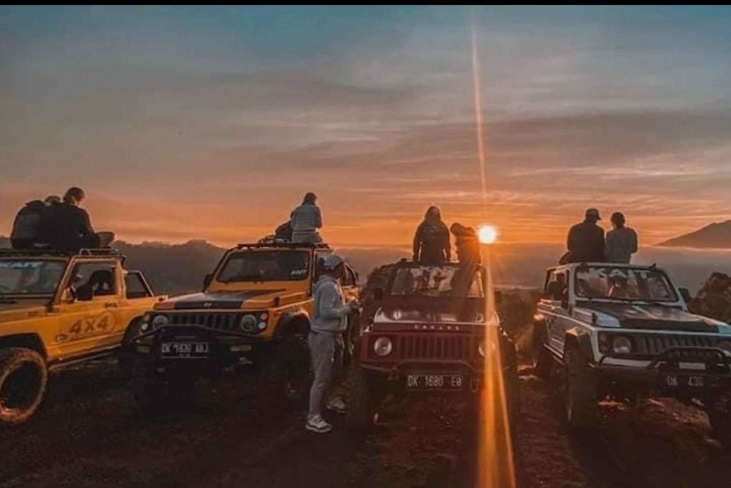 Bali: Viaje en Jeep al Amanecer del Monte Batur, Termas y Desayuno
