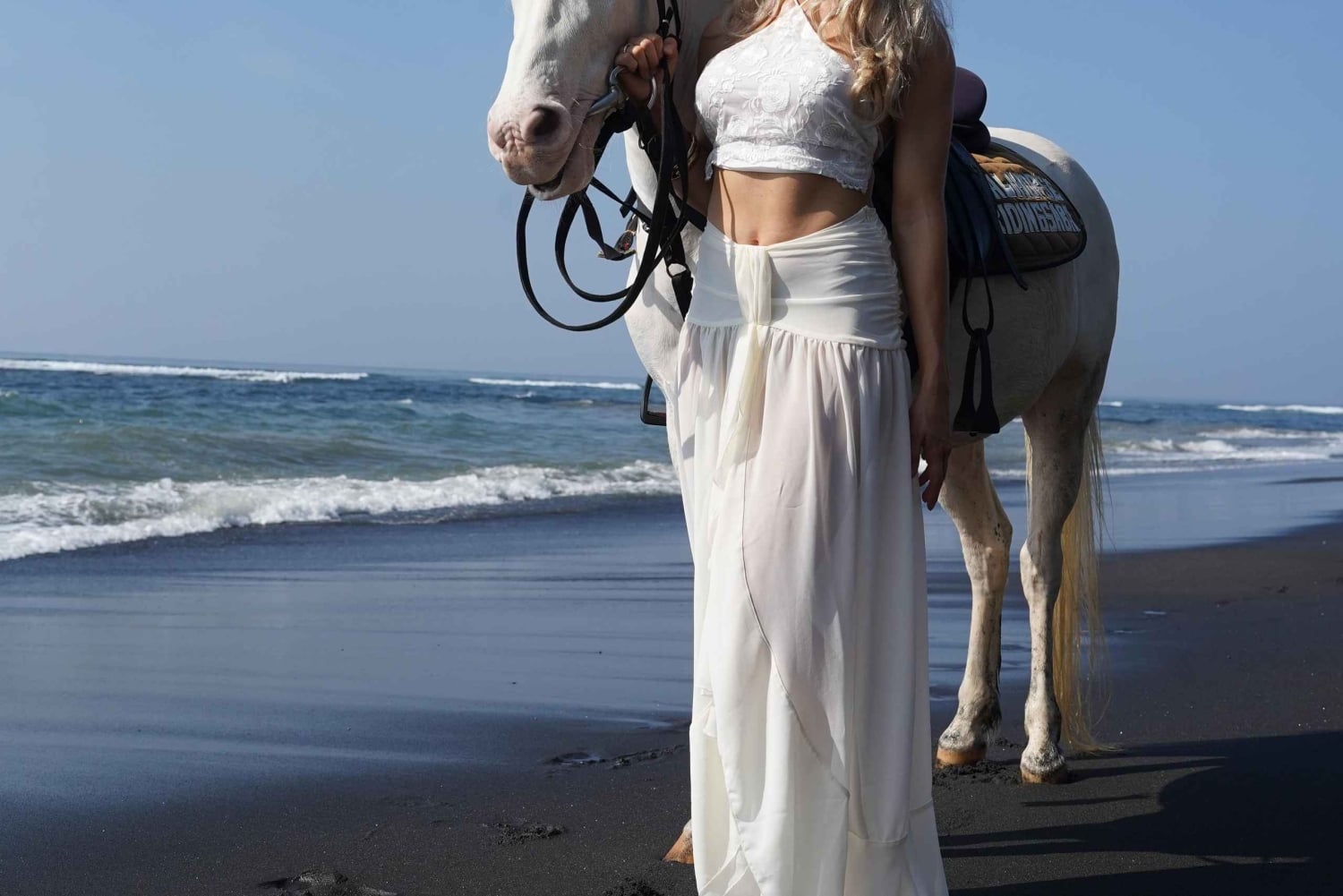Ubud: 1 hora de paseo a caballo por la playa con traslado