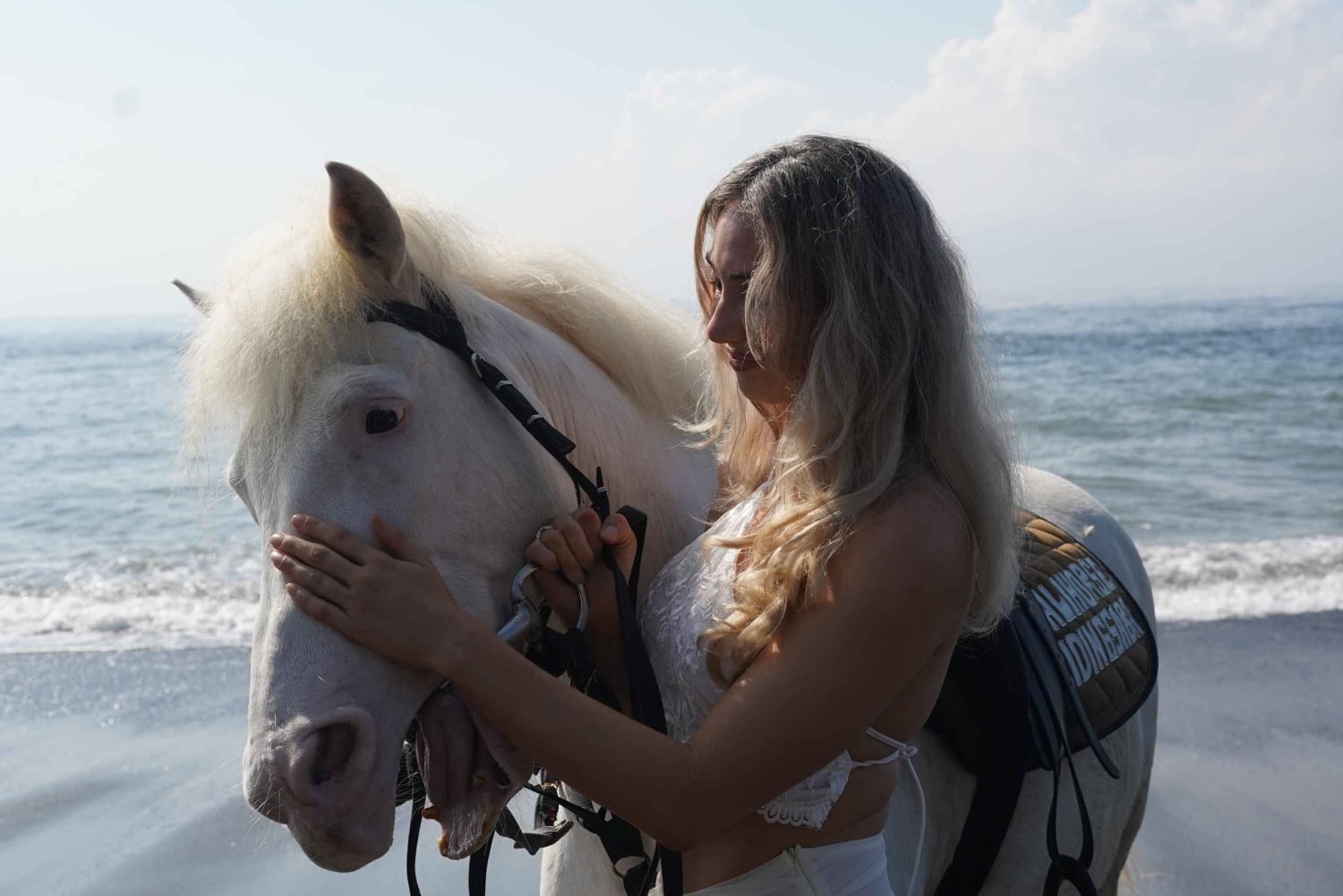 Ubud: 1 hora de paseo a caballo por la playa con traslado