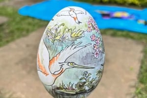 Ubud: kunstmarktrondleiding en eierverfworkshop