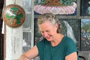 Ubud: kunstmarktrondleiding en eierverfworkshop