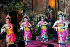 Ubud: kunstmarkt, waterval en tempeltour met Legong-dans