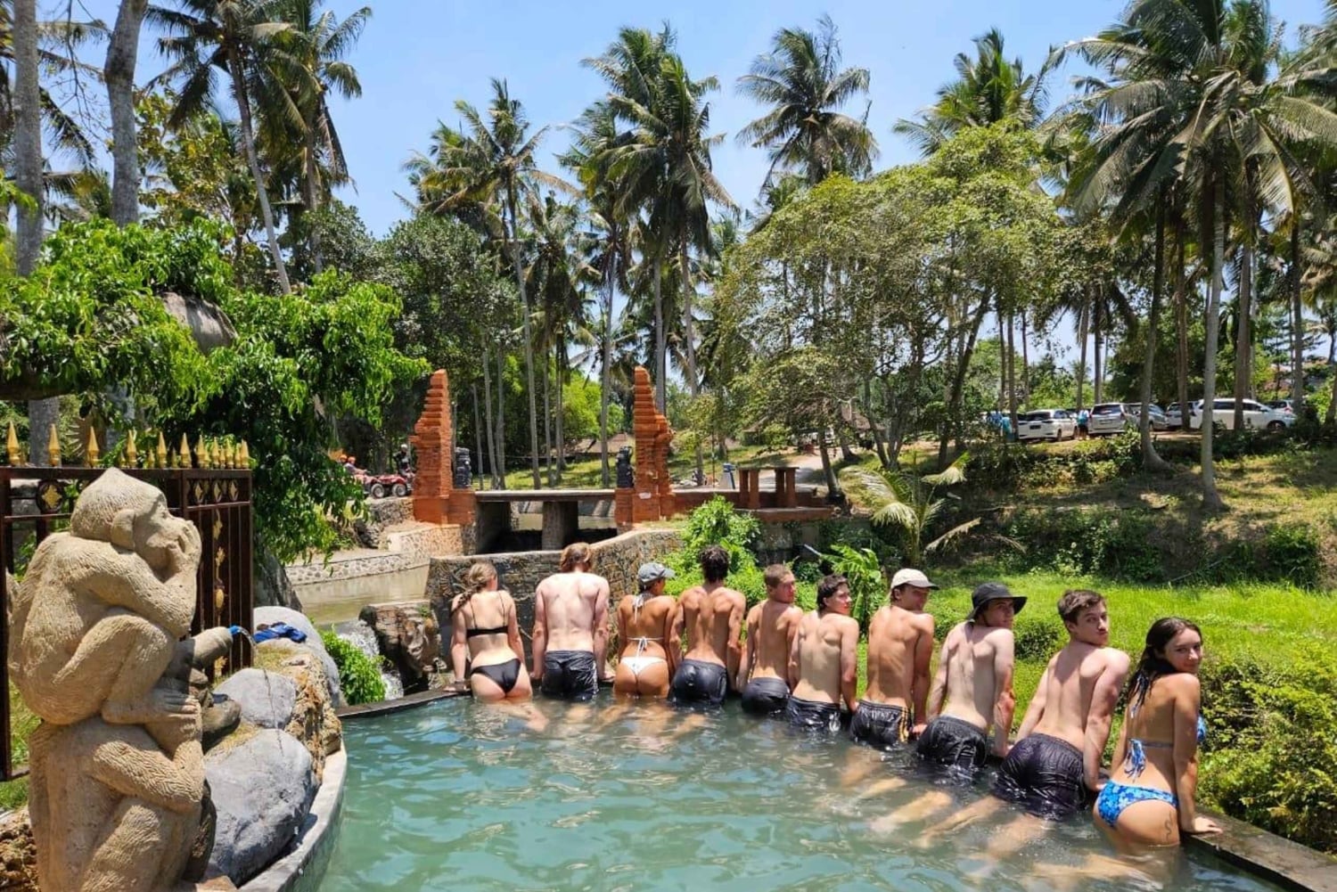 Ubud: ATV Quad Bike gennem flod, rismarker og vandfald