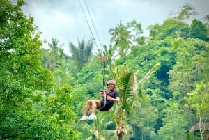 Ubud : tour en quad, tyrolienne et Alas Harum