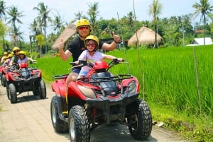 Ubud: ATV-quad med Gorilla Face Cave og river tubing