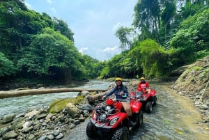 Ubud: ATV-quad med Gorilla Face Cave og river tubing