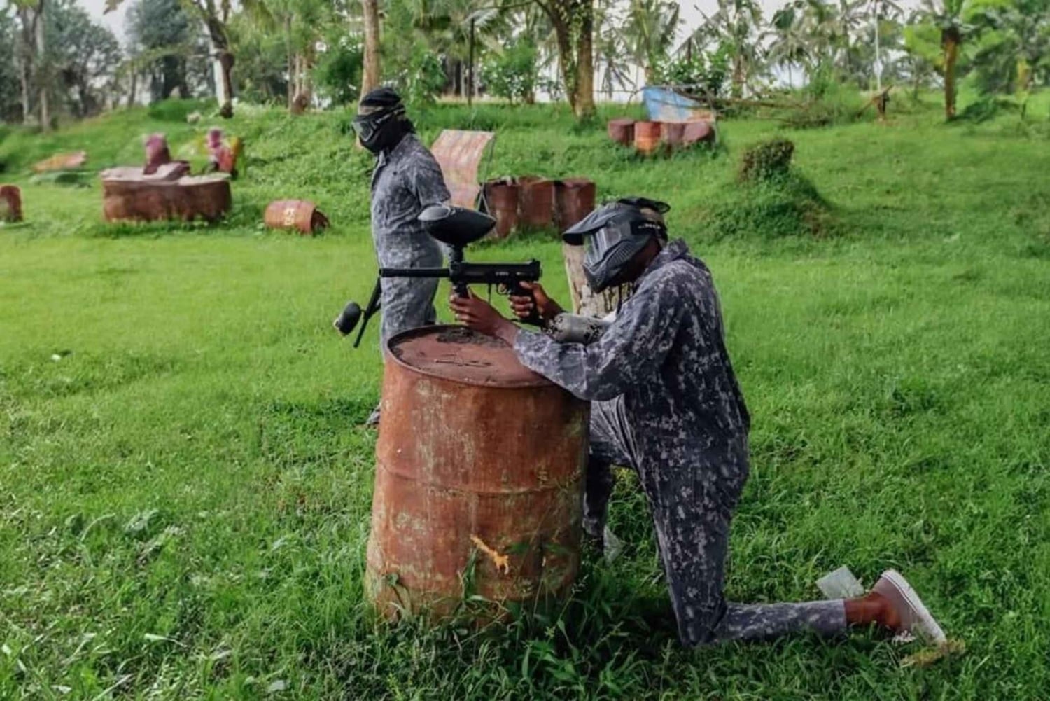 Ubud: Ayung-joen koskenlasku ja paintball-seikkailu lounaalla