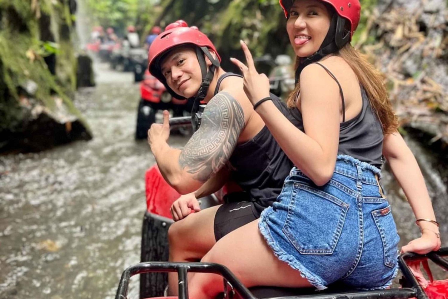 Ubud Bali Atv Quad Bike Long Tunnel - Foss og rafting