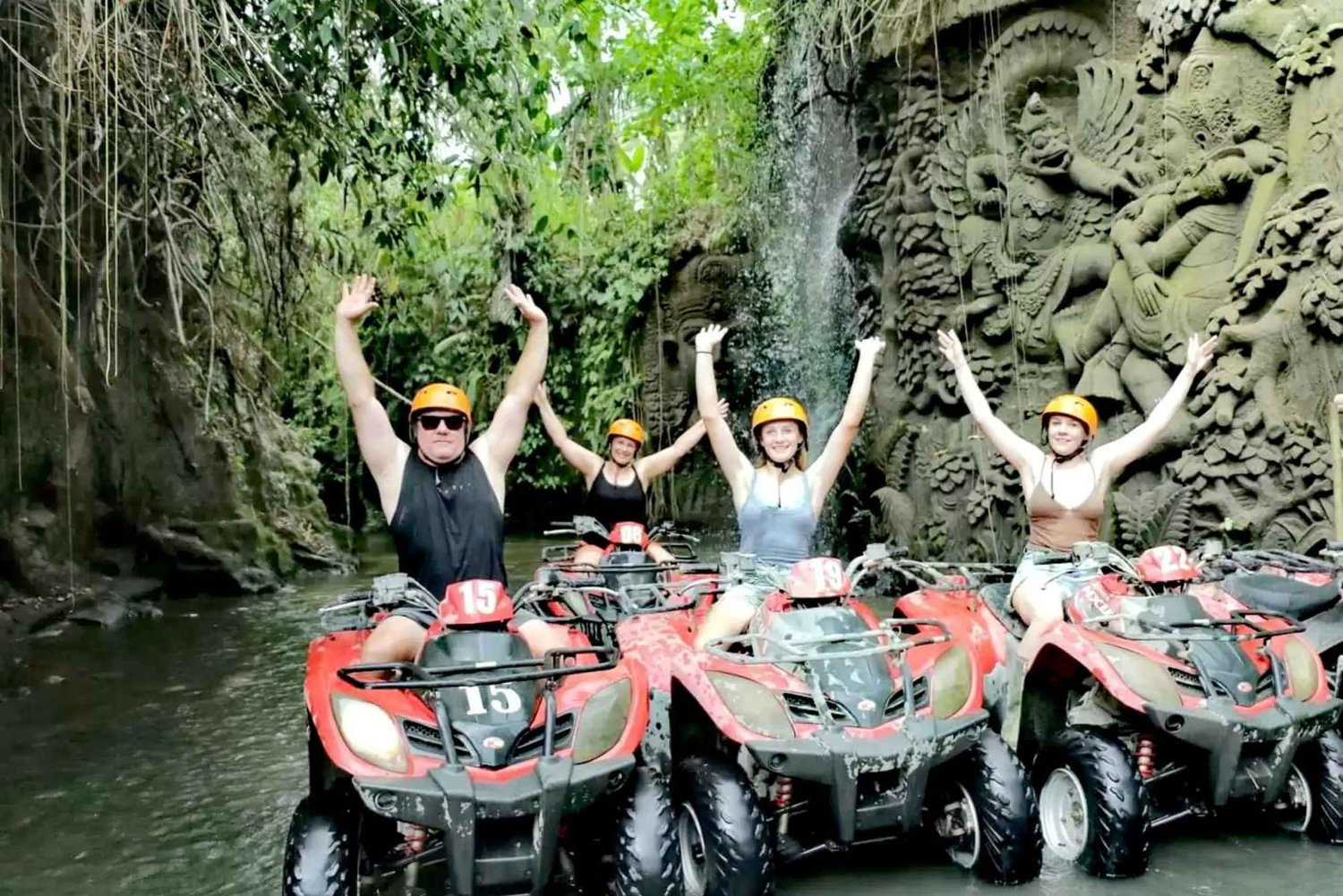Ubud: ATV Bike Tour Kingkong Temple Cave,Waterfall,Ricefield