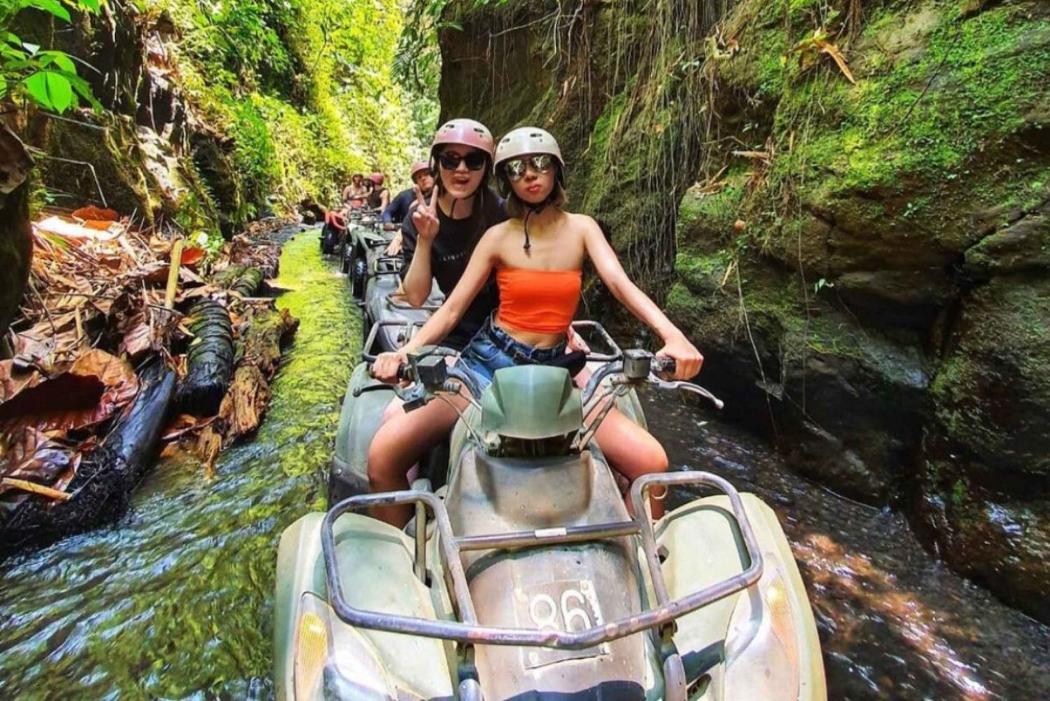Ubud: Bali Jungle, River, Waterfall & Cave Quad Bike Premium