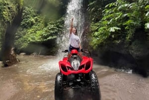 Ubud: Bali Jungle, River, Waterfall & Cave Quad Bike Premium