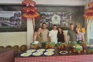 Ubud: balilainen ruoanlaittokurssi, riisipelto- ja markkinakierros